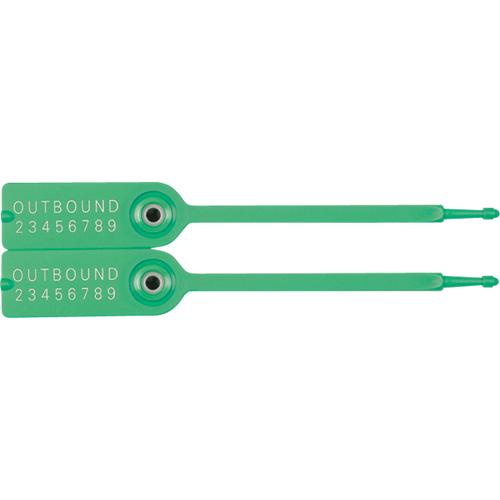 Gemini&reg; Tote Seals, 7-1/4", Plastic, Pull-Through CSL Industriel Inc.