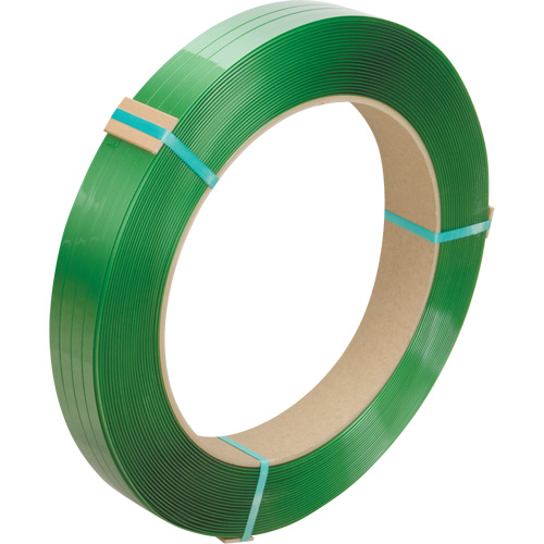 Feuillard, Polyester, 1/2" la x 3380' lo, Vert, Calibre Manuel CSL Industriel Inc.