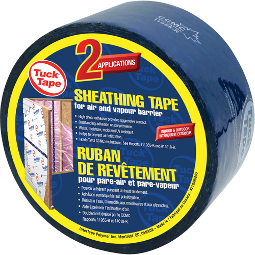 Contractors Sheathing Tape, 60 mm (2-3/8") x 55 m (180.4'), Blue CSL Industriel Inc.