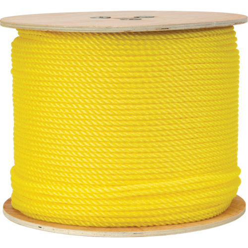 1/4" Braided Yellow Rope, Polypropylene, 1300' CSL Industriel Inc.