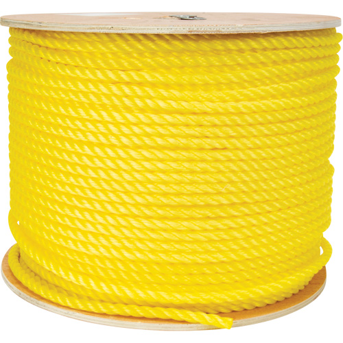 Corde jaune tress&eacute;e 3/8", Polypropyl&egrave;ne, 630' CSL Industriel Inc.