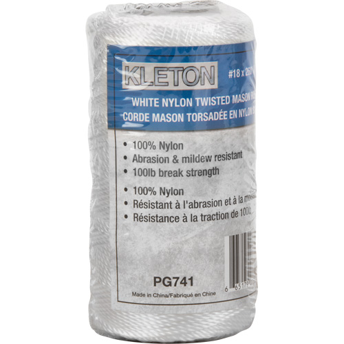 #18 Twisted Mason Rope, Nylon, 260' CSL Industriel Inc.