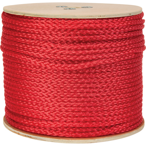 Braided Red Rope, Polypropylene, 500' CSL Industriel Inc.