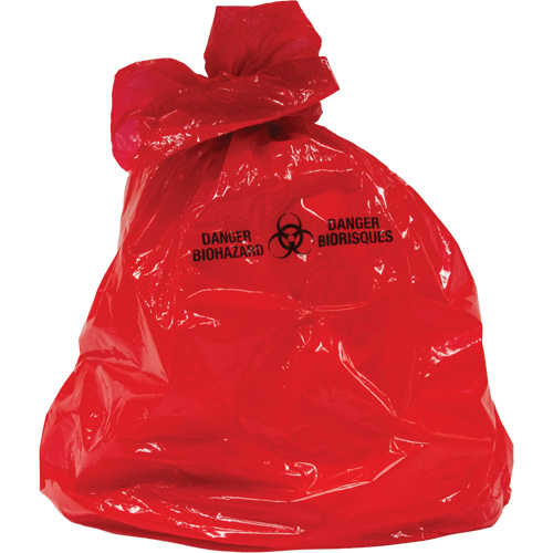 Waste Bags, Bio-Hazard, 38" L x 30" W, 2 mils CSL Industriel Inc.