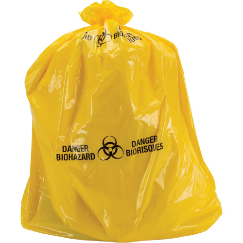 Waste Bags, Bio-Hazard, 60" L x 36" W, 6 mils CSL Industriel Inc.