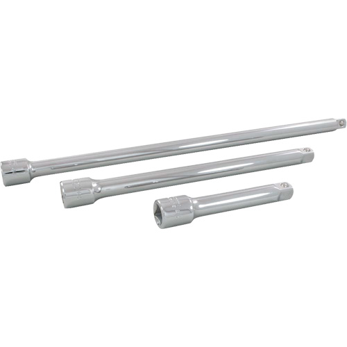 Jeu de rallonges pour douilles, Prise de 1/2", Fini Chrome, 3 Mcx CSL Industriel Inc.