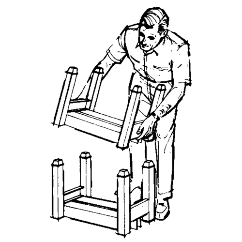 Supports empilables mobiles, 12" la x 16" p, Capacit&eacute; de 2500 lb CSL Industriel Inc.