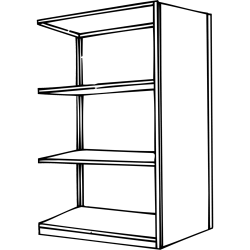 Interlok Shelving Unit, Steel, Boltless, 800 lbs. Capacity, 36" W x 76" H x 12" D CSL Industriel Inc.