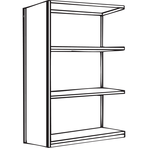&eacute;l&eacute;ment de rayonnage Interlok, Acier, Sans boulons, Capacit&eacute; 800 lb, 36" la x 88" h x 24" p CSL Industriel Inc.