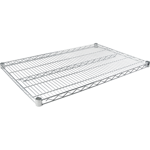 Tablette en treillis chromat&eacute; &agrave; usage standard, 48" la x 24" p, Capacit&eacute; de 500 lb CSL Industriel Inc.