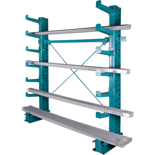 Cantilever Bar-Stock Racking - Light-Duty, Single Sided, 12" Arm, 75" H CSL Industriel Inc.