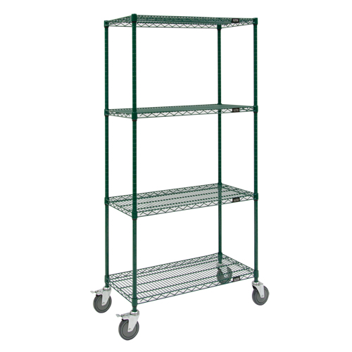 Wire Shelf Cart, Epoxy Finish, 36" x 80" x 24", 800 lbs. Capacity CSL Industriel Inc.