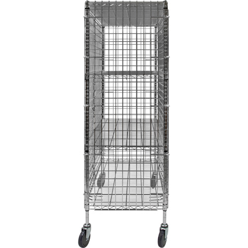 Security Cart, Chrome Plated, 48" x 69" x 24", 500 lbs. Capacity CSL Industriel Inc.