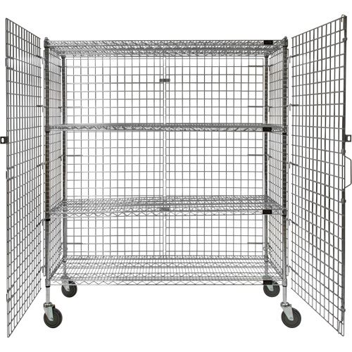 Security Cart, Chrome Plated, 60" x 69" x 24", 500 lbs. Capacity CSL Industriel Inc.