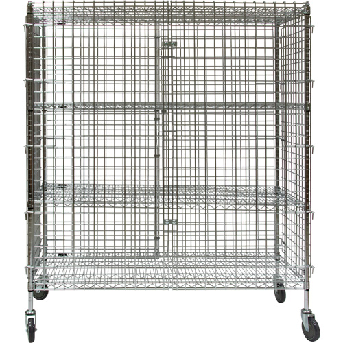 Security Cart, Chrome Plated, 60" x 69" x 24", 500 lbs. Capacity CSL Industriel Inc.