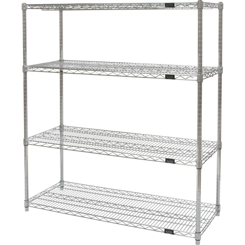&eacute;tag&egrave;res robustes en treillis chromat&eacute;, Tiers 4, 36" la x 54" h x 24" p CSL Industriel Inc.