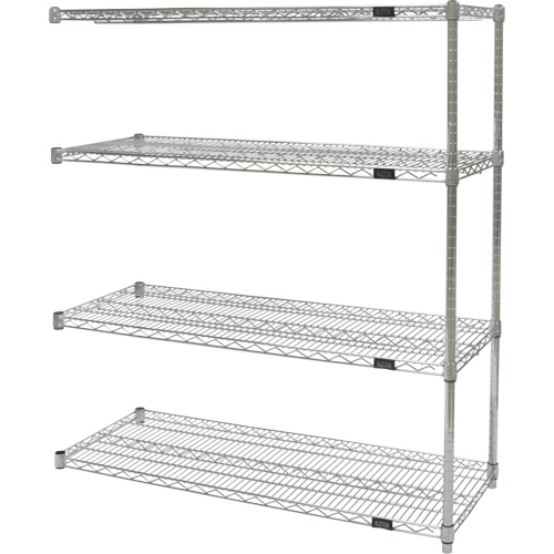 &eacute;tag&egrave;res robustes en treillis chromat&eacute;, Ensemble Ajout, Tiers 4, 30" la x 54" h x 18" p CSL Industriel Inc.