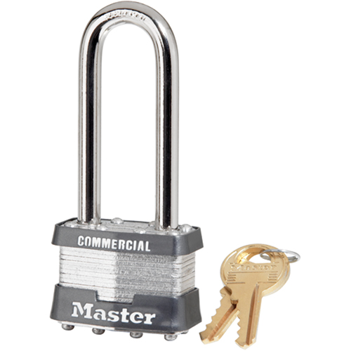 Cadenas commercial, Argent, Cl&eacute;s diff&eacute;rentes, Acier lamin&eacute;, Largeur de 1-3/4" CSL Industriel Inc.