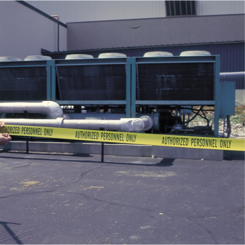 Rubans pour barricades, Anglais, 3" la x 1000' lo, 2 mils, Noir sur jaune CSL Industriel Inc.