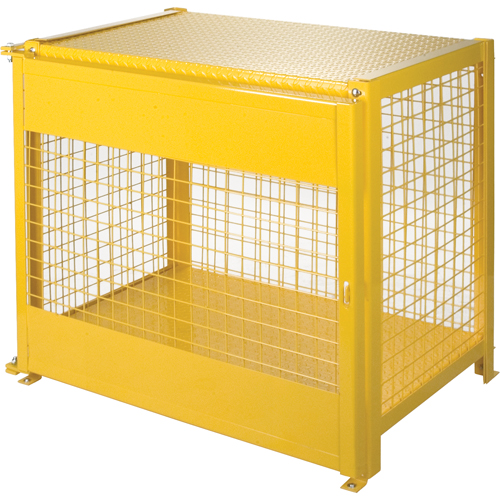 Gas Cylinder Cabinets, 6 Cylinder Capacity, 44" W x 30" D x 37" H, Yellow CSL Industriel Inc.