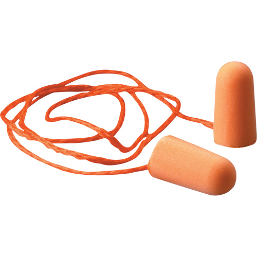 Bouchons d'oreilles en mousse E-A-R, Paire - Sac en poly, Avec cordon CSL Industriel Inc.