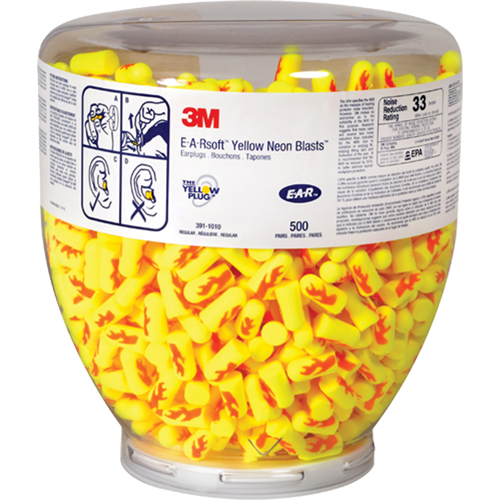 Bouchons d'oreilles E-A-RSoft Yellow Neon, Vrac - Contenant CSL Industriel Inc.