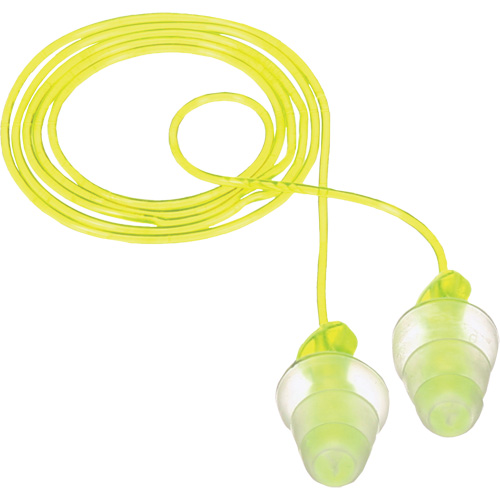 Bouchons d'oreilles r&eacute;utilisables &agrave; trois brides E-A-R, Avec cordon, Vrac - Sac en poly, 26 dB NRR, Taille unique CSL Industriel Inc.