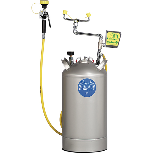 Portable Eyewash Station, Pressurized, 15 gal. Capacity, Meets ANSI Z358.1 CSL Industriel Inc.