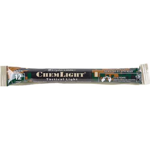 6" Cyalume&reg; Lightsticks, Green, 12 hrs. Duration CSL Industriel Inc.