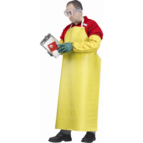 Tabliers ignifuges, N&eacute;opr&egrave;ne/Polyester, 48" lo x 35" la, Jaune CSL Industriel Inc.