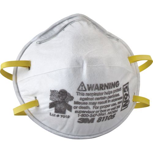 Respirateurs contre les particules 8110S, N95, Certifi&eacute; NIOSH, Petit CSL Industriel Inc.