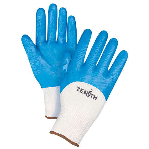 Gants enduits et tricot&eacute;s sans coutures de poids moyen, 9/Grand, R&ecirc;vetement Nitrile, Calibre 13, Enveloppe en Coton CSL Industriel Inc.
