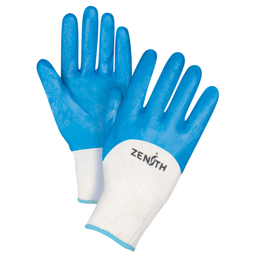 Gants enduits et tricot&eacute;s sans coutures de poids moyen, 10/T-Grand, R&ecirc;vetement Nitrile, Calibre 13, Enveloppe en Coton CSL Industriel Inc.