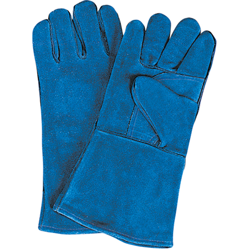 Gants de soudage &agrave; pouce & paume doubles, Cuir de vache refendu, Taille Grand CSL Industriel Inc.