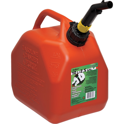 Bidons pour essence Eco, 2,5 gal. US/9,46 L, Rouge, Conformes aux normes CSA/ULC CSL Industriel Inc.