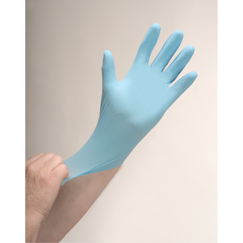 Puncture-Resistant Examination Gloves, Medium, Nitrile, 4.5-mil, Powdered, Blue CSL Industriel Inc.