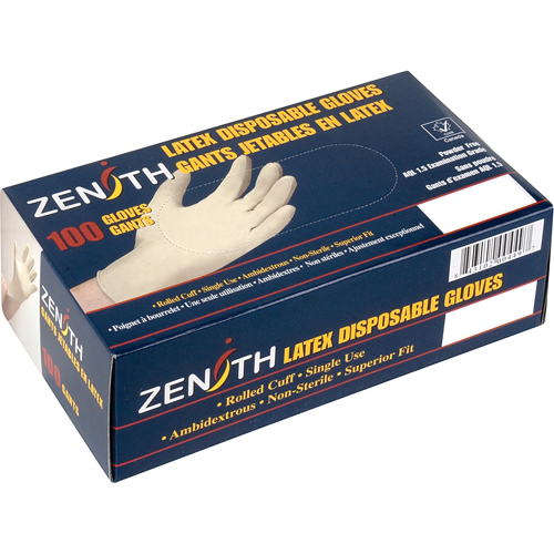 Premium Sensitive Skin Examination Gloves, Medium, Latex, 4-mil, Powdered, Natural CSL Industriel Inc.