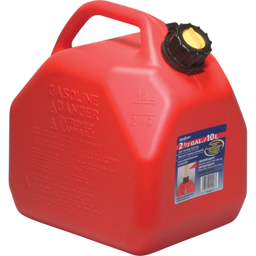 Jerricans, 2,5 gal. US/10 L, Rouge, Conformes aux normes CSA/ULC CSL Industriel Inc.