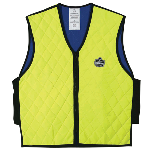 Vestes refroidissantes &agrave; &eacute;vaporation humide Chill-Its 6665, Moyen, Jaune lime haute visibilit&eacute; CSL Industriel Inc.