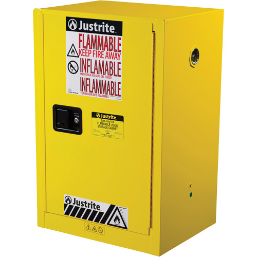 Armoire de s&eacute;curit&eacute; compacte pour produits inflammables EX Sure-Grip, 12 gal., 1 Porte(s), 23,25" La x 35" h x 18" p CSL Industriel Inc.