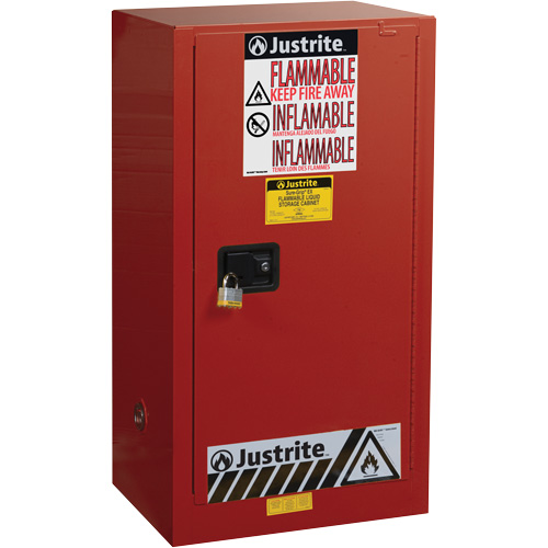 Armoire de s&eacute;curit&eacute; pour la peinture et les encres combustibles EX Sure-Grip, 20 gal., 2 tablettes CSL Industriel Inc.