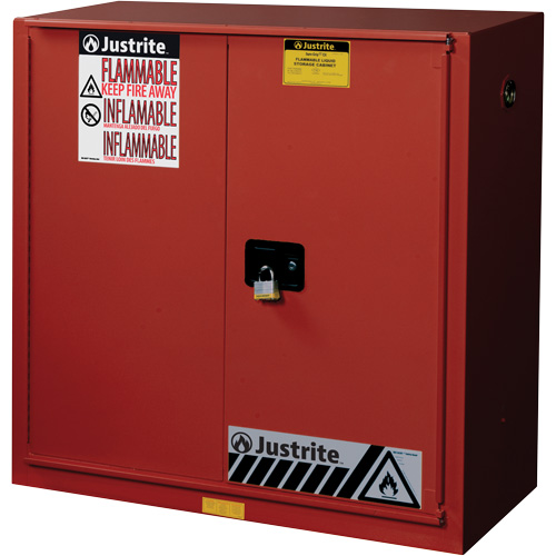 Armoire de s&eacute;curit&eacute; pour la peinture et les encres combustibles EX Sure-Grip, 40 gal., 3 tablettes CSL Industriel Inc.