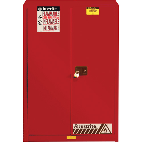 Armoire de s&eacute;curit&eacute; pour la peinture et les encres combustibles EX Sure-Grip, 60 gal., 5 tablettes CSL Industriel Inc.