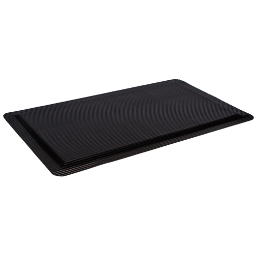 Ergo-Ease Mats, Ribbed, 2' x 10' x 7/8", Black, Rubber/Sponge CSL Industriel Inc.