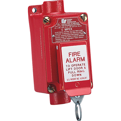 Explosion-proof Fire Alarm Pull Station (mpex) Two-step Operation Prevents Accidental Activation CSL Industriel Inc.