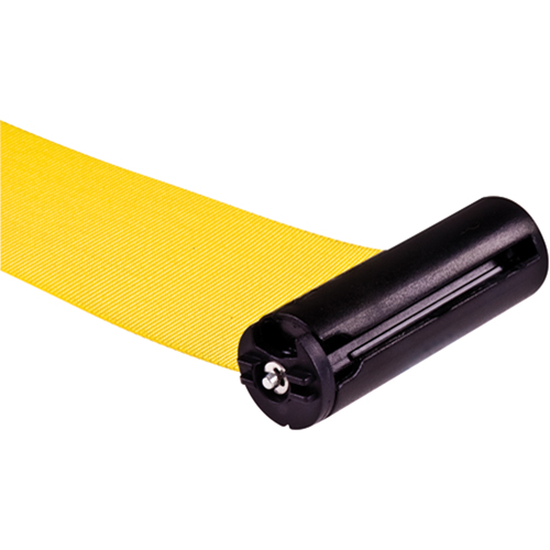 Poteau r&eacute;cepteur pour barri&egrave;res sur pieds pour le contr&ocirc;le des foules, Hauteur de 35", Jaune CSL Industriel Inc.
