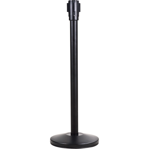 Poteau r&eacute;cepteur pour barri&egrave;res sur pieds pour le contr&ocirc;le des foules, Hauteur de 35", Noir CSL Industriel Inc.