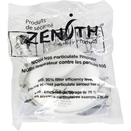 Respîrateur contre les particules - Emballage pour machine distributrice, N95, Certifi&eacute; NIOSH, Moyen/grand CSL Industriel Inc.