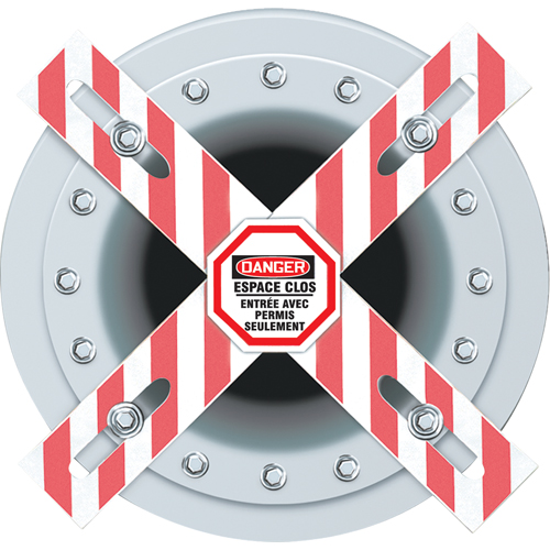 Barri&egrave;re Danger Man-Way Cross CSL Industriel Inc.