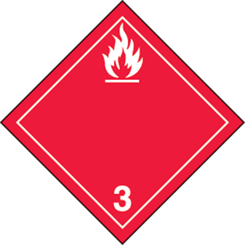 TDG Shipping Labels, Class 3, Flammable Liquids, Vinyl CSL Industriel Inc.